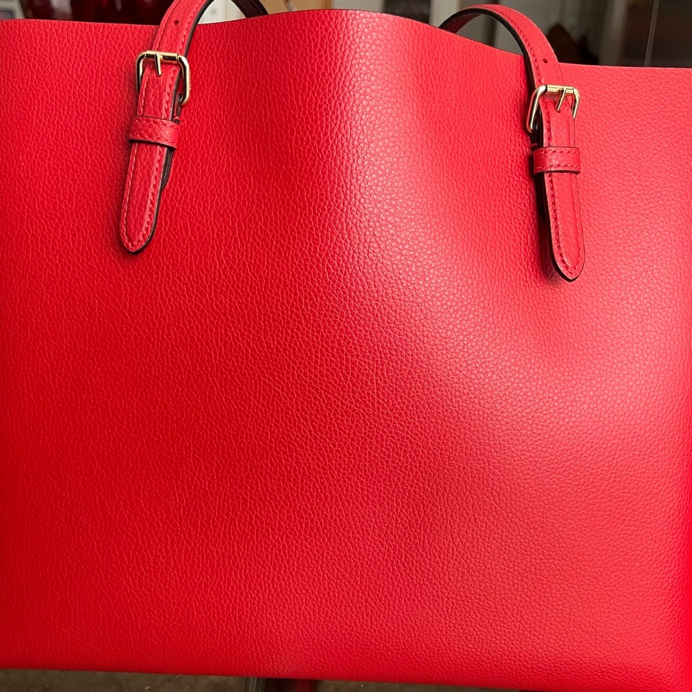 Coach Red leather Mickey Mouse Tote Bag - Picture 3 of 6